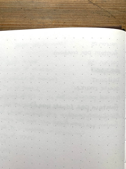 The Wanderer - B6 vegan dot grid notebook, 100gsm ivory pape