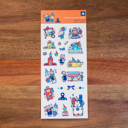 Sticker Sheet (Washi) - Journal and Craft Party