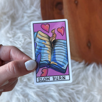 "Slow Burn" Book Tarot Card Sticker