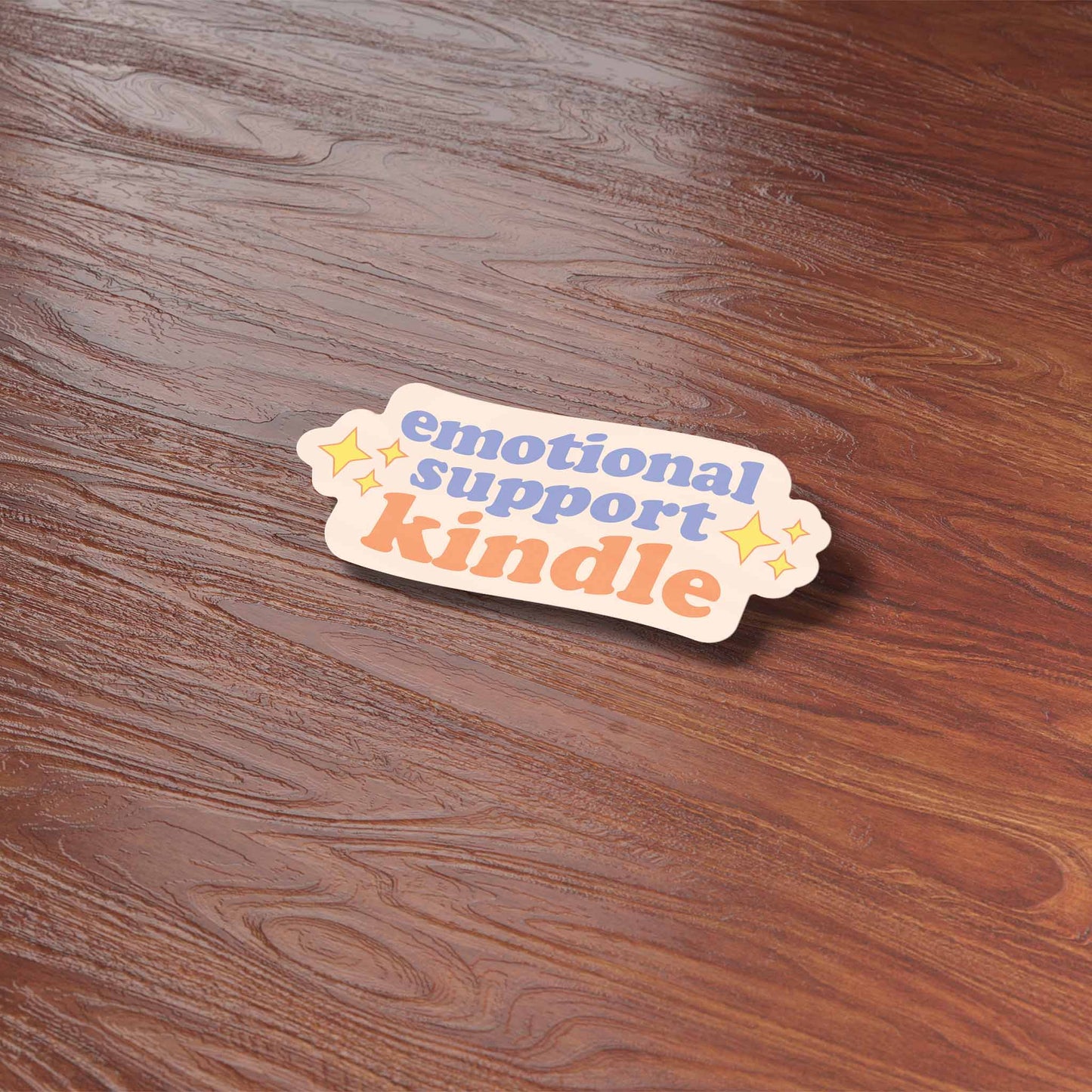 Emotional Support Kindle Book Sticker - Cute Reading Decal