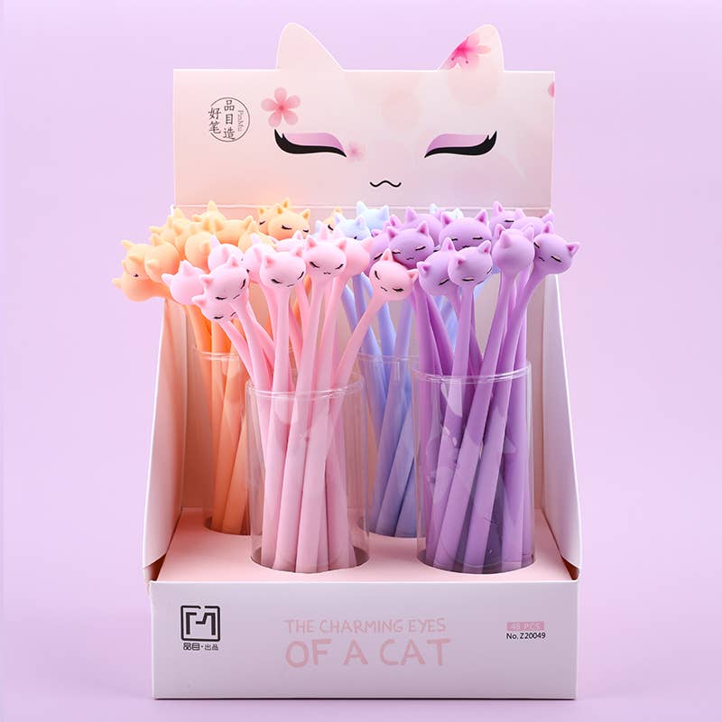 Pastel Cats Wiggle Gel Pen