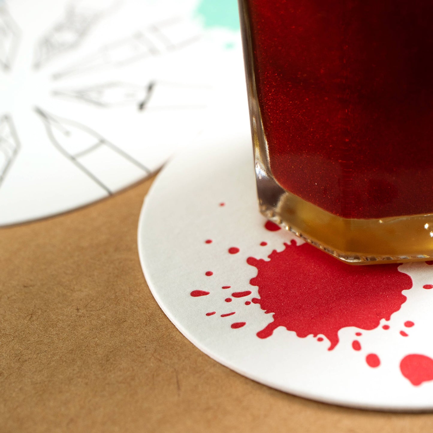 The Nibologist Letterpress Coaster Set (Set of 8)