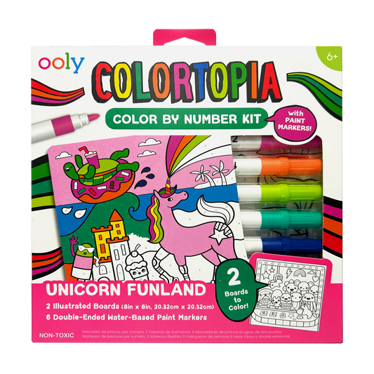 Colortopia: Paint Marker By Number Kit (Unicorn Funland)