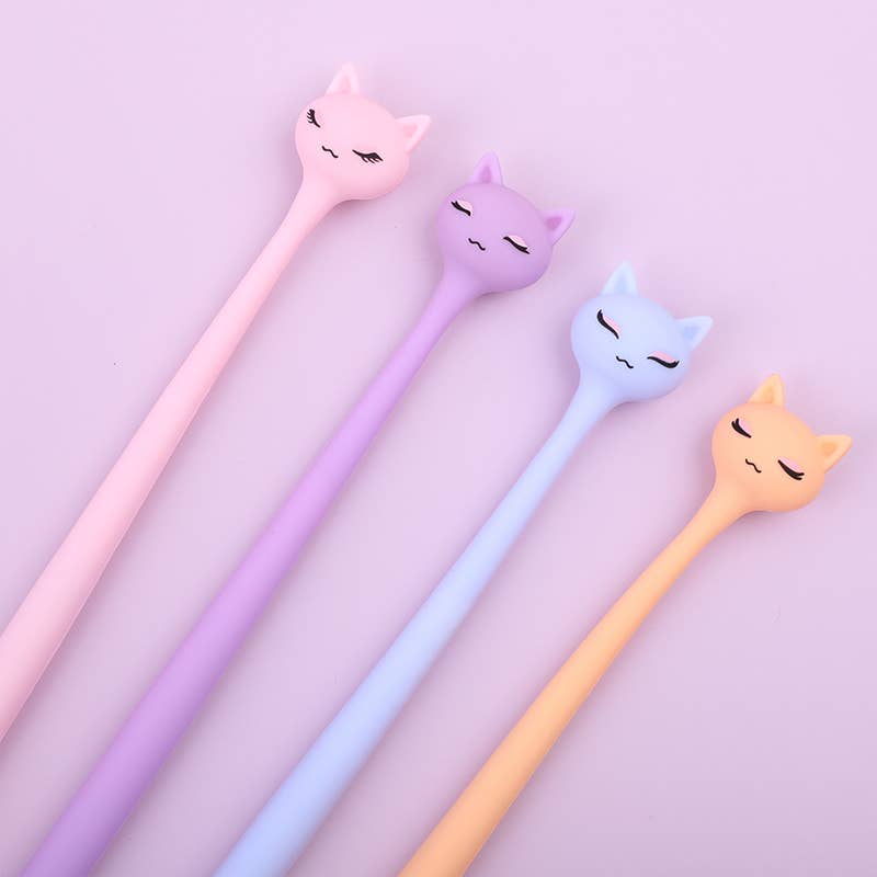 Pastel Cats Wiggle Gel Pen