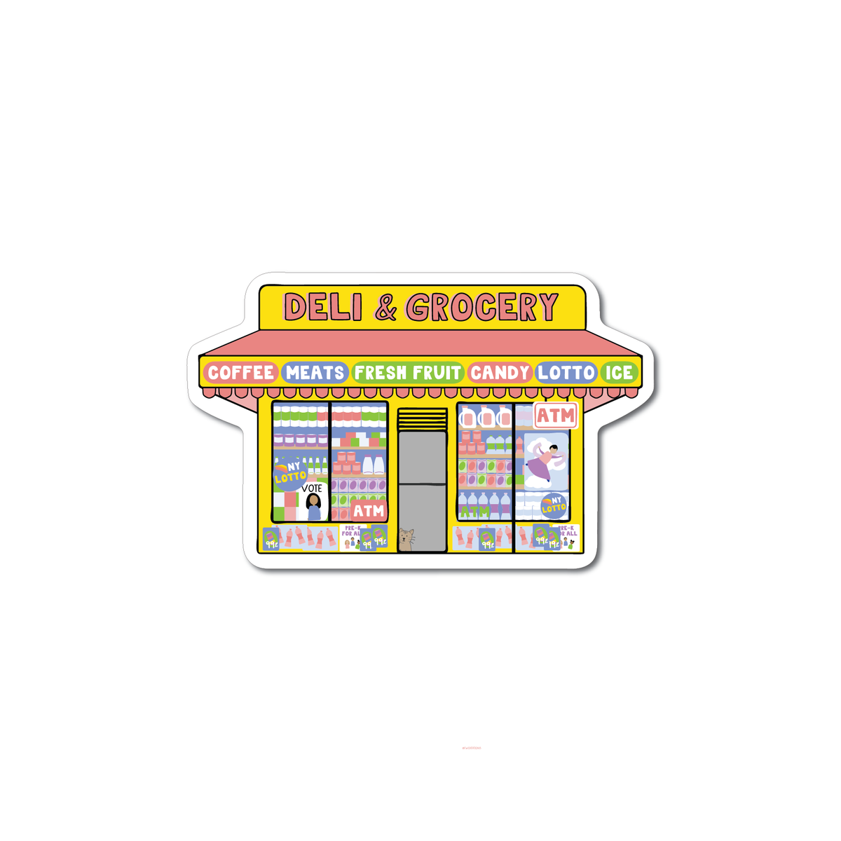 NYC Bodega Matte Vinyl Sticker