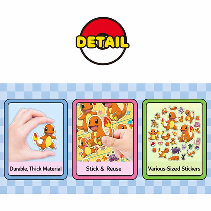 Pokemon 5 Size Sticker Sheet (Official Licensed)