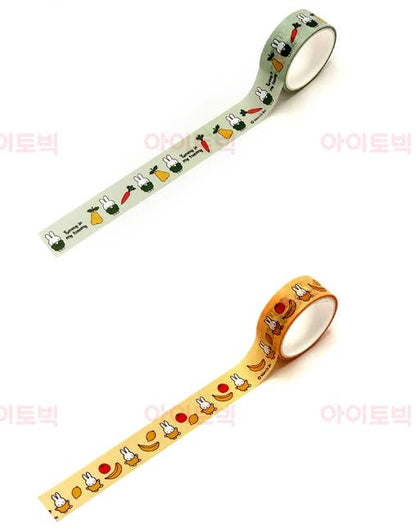 Miffy Sweet Fruit Deco Masking Tape 8Pcs SET