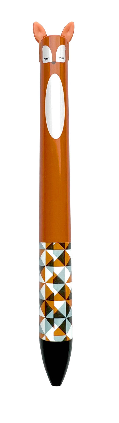 TWICE AS NICE WOODLAND 2 COLOR CLICK PEN - Fox