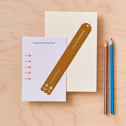Brass Stencil Ruler, stationery tool
