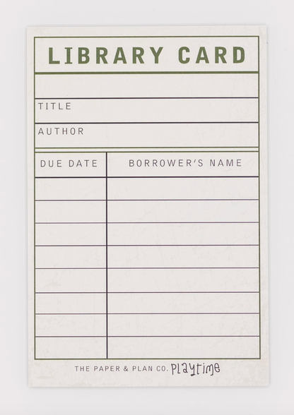 Kids Playtime Pad® Library Card