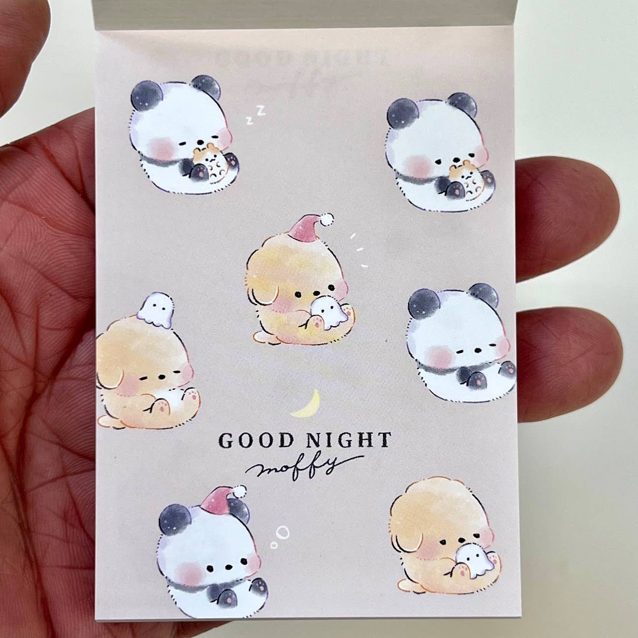 Kamio Panda Duck Good Night Mini Notepad