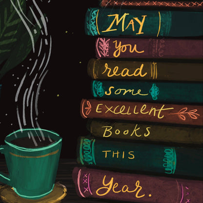 May You Read Some Excellent Books This Year — Birthday Card