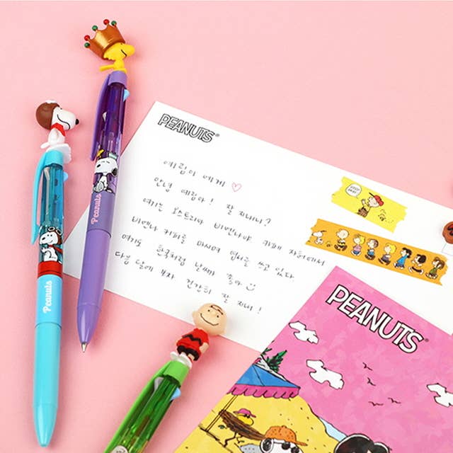 Single Peanuts Figure Mascot Ballpoint Pen 0.5mm - 3Colors