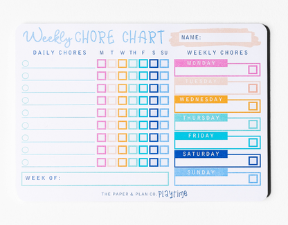 Playtime Pad®  Weekly Chore Chart