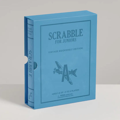Scrabble Junior Vintage Book Shelf Edition