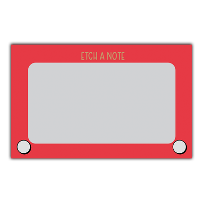 Etch a Note Minis™ - Flat Notecard Set of 60 - 80s GenX Kid
