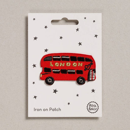 London Bus Iron-On Embroidered Patch