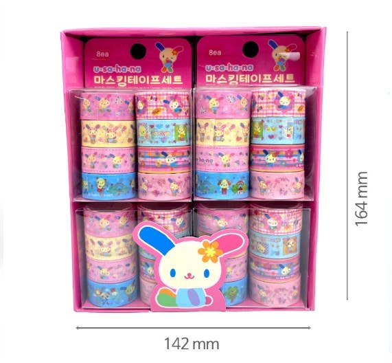 Sanrio Masking Tape Set (8 Rolls) – Chococat & Usahana