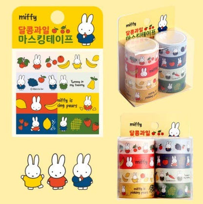 Miffy Sweet Fruit Deco Masking Tape 8Pcs SET