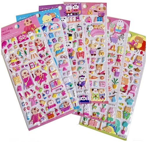 Animal Home Assorted Stickers