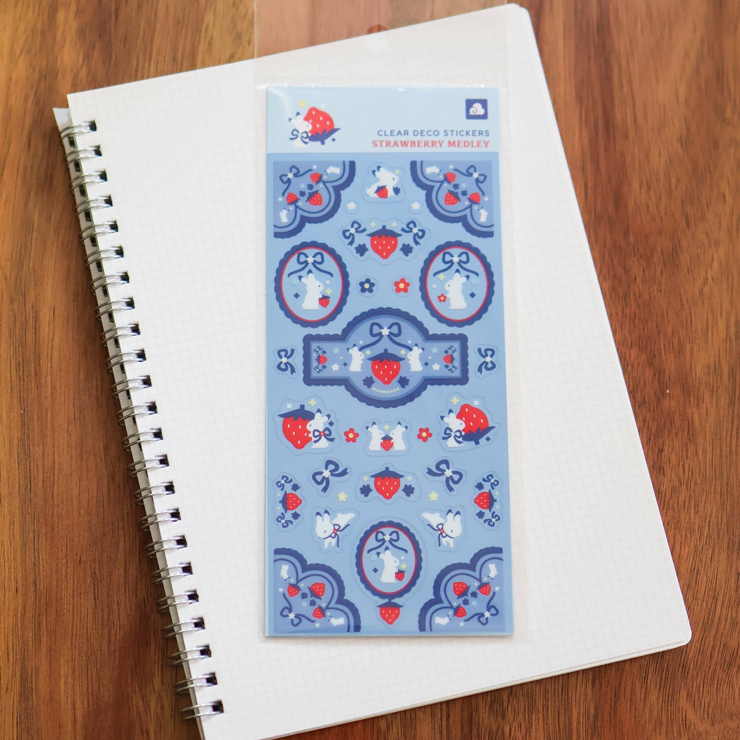 Sticker Sheet (Clear) - Strawberry Medley