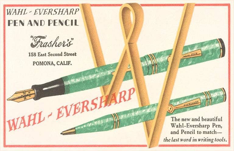 Postcard LT-175 Fountain Pen and Pencil Set