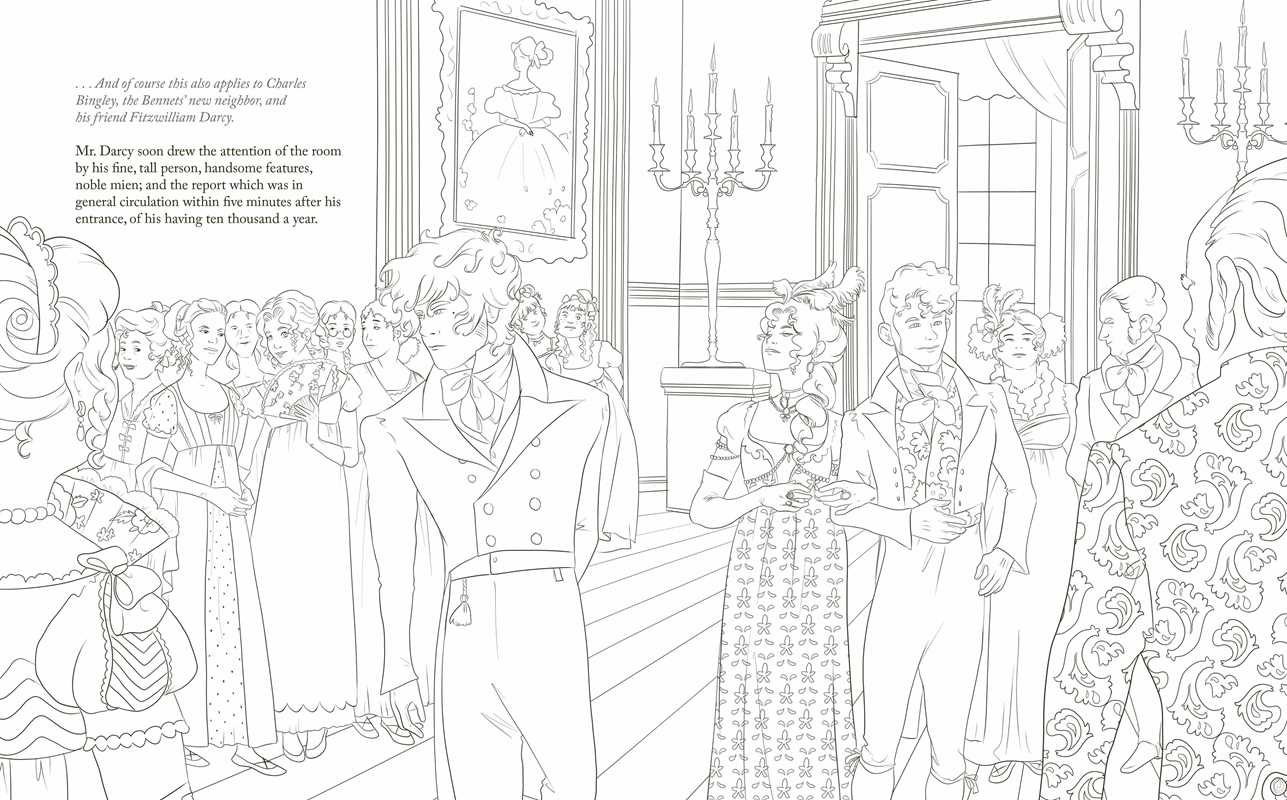 Color Your Classics Pride and Prejudice by Jane  Austen