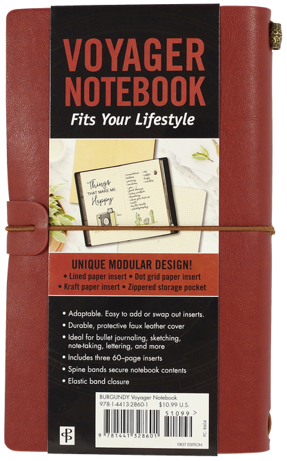 Burgundy Voyager Notebook