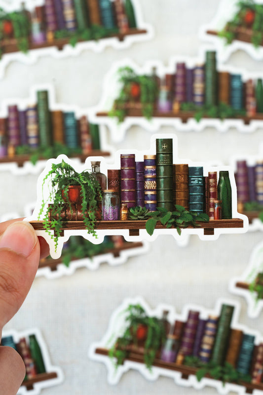 Bookshelf Waterproof Vinyl Sticker | Bookish Sticker
