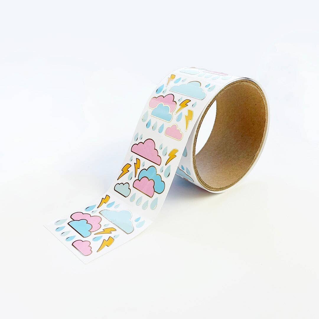 WS-Pastel Weather Stickers On The Roll