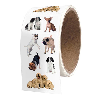 Decorative Stickers - Playful Puppies - ROLL OF 50 MODULES