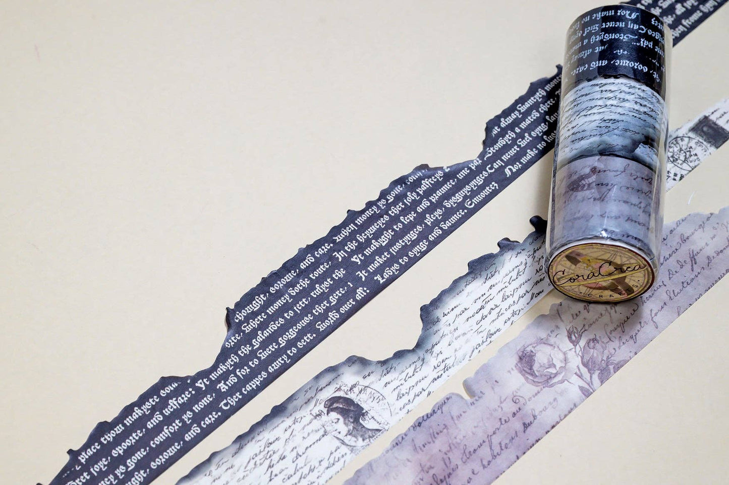 Burnt Writing Washi Tape Set (3pc)