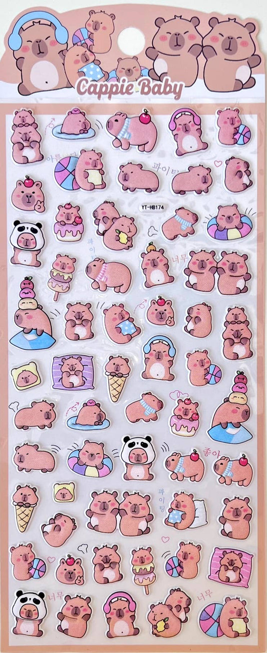 Capybara Vol.7 Stickers - Cappie Baby