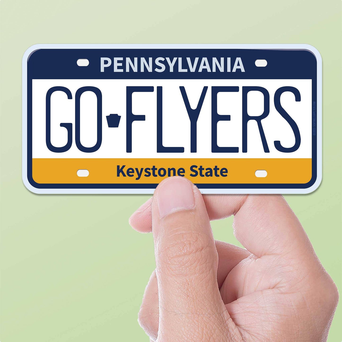 Go Flyers Philly Sticker - Pennsylvania License Plate Decal