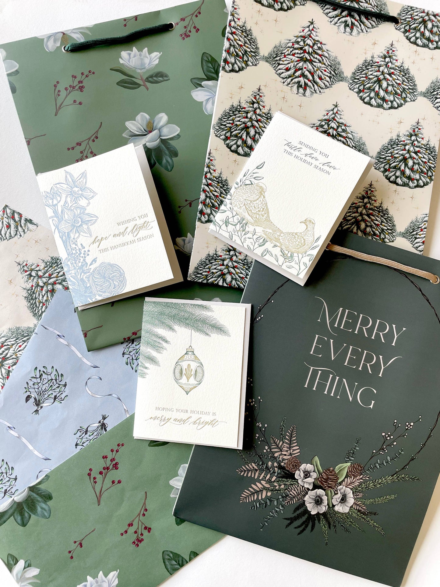 Turtle Dove Love Letterpress Greeting Card