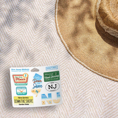 New Jersey Shore Sticker Sheet- Set of 7 NJ Decals