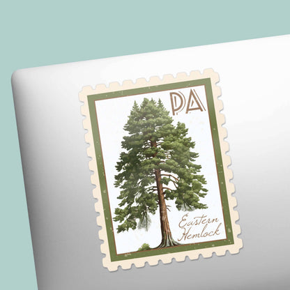 Pennsylvania State Tree Eastern Hemlock Sticker - PA Decal