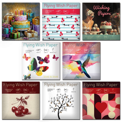Flying Wish Paper® 8-Pack Standard Mini WISHING KIT™ Bundle