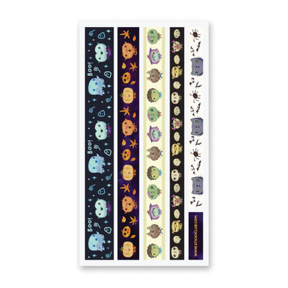 Monster Mash Sticker Strips Sticker Sheet