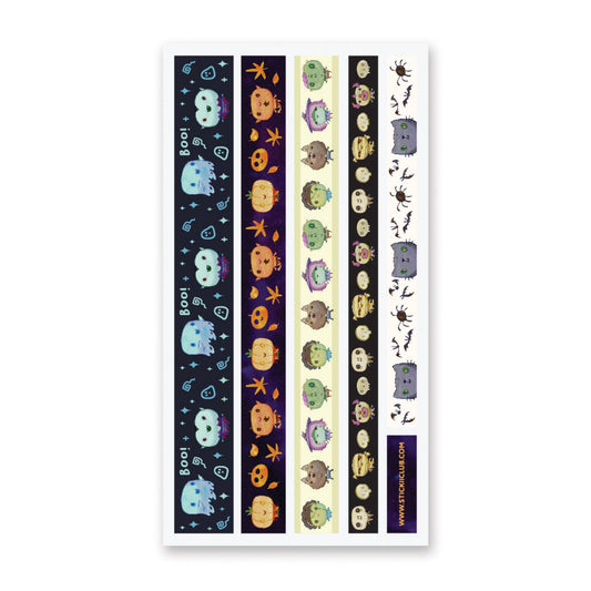 Monster Mash Sticker Strips Sticker Sheet