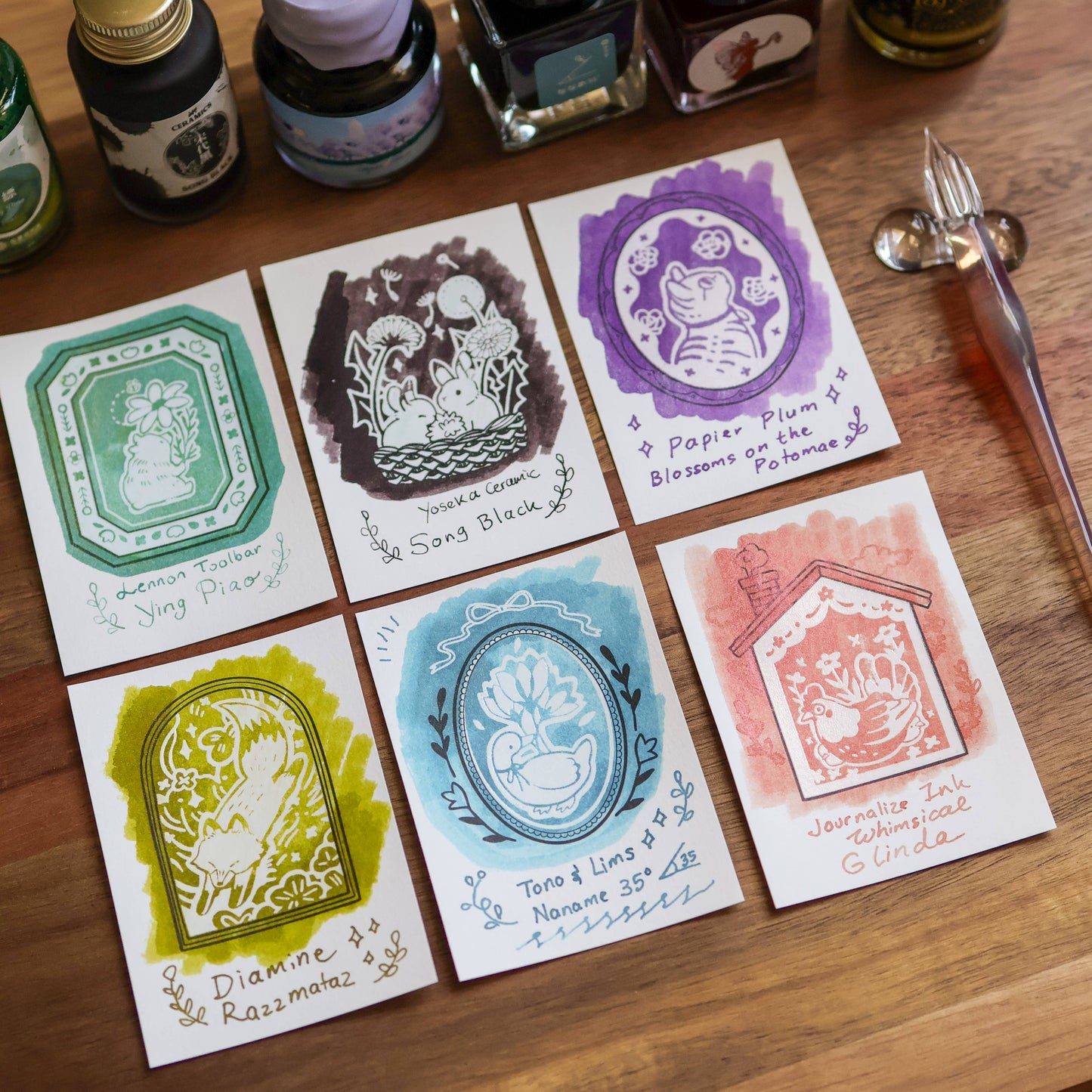 Flower Tales Ink Cards