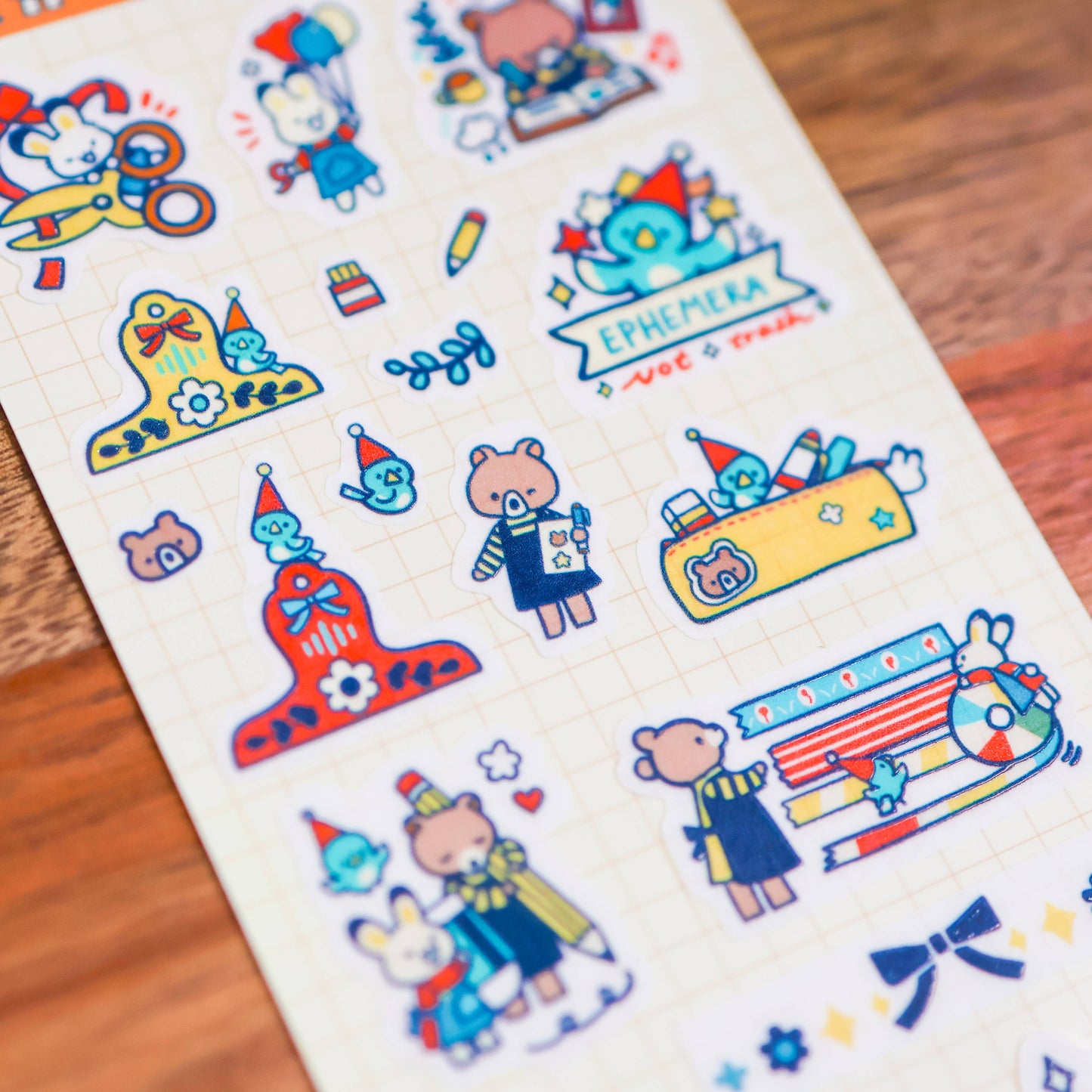 Sticker Sheet (Washi) - Journal and Craft Party