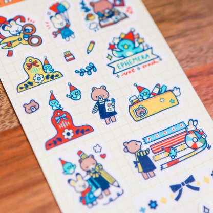 Sticker Sheet (Washi) - Journal and Craft Party