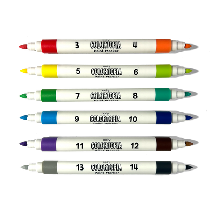 Colortopia: Paint Marker By Number Kit (Epic Adventures)