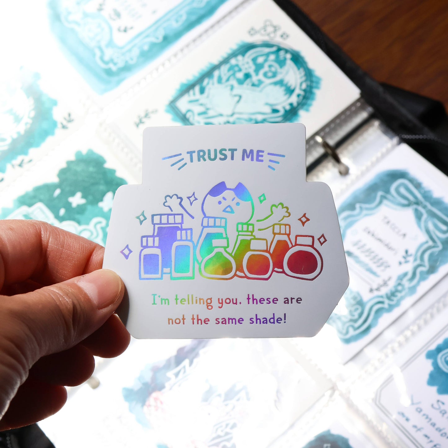 Vinyl Sticker (Holographic) Trust Me
