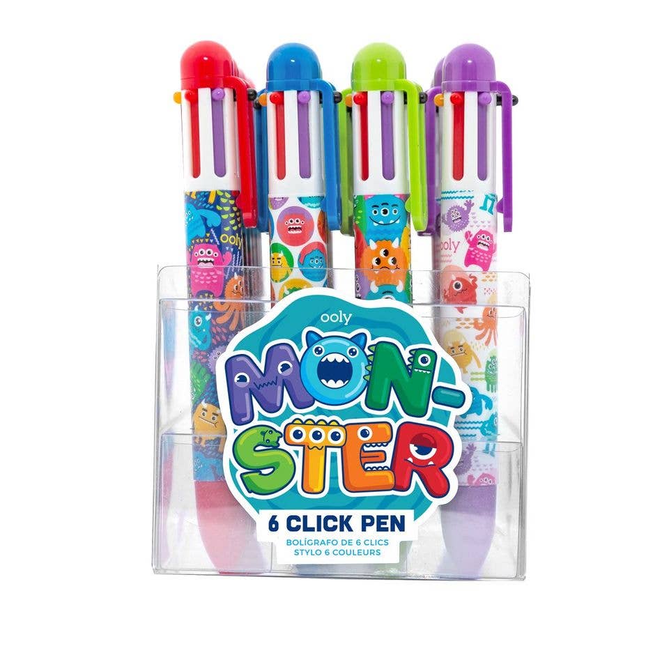 Monster: 6 Click Pen (Assorted Colors)
