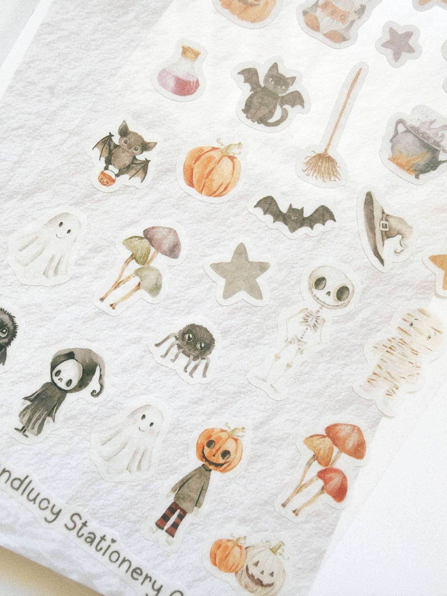 Kuboandlucy Stationery Co | Spooky Halloween Sticker Sheet