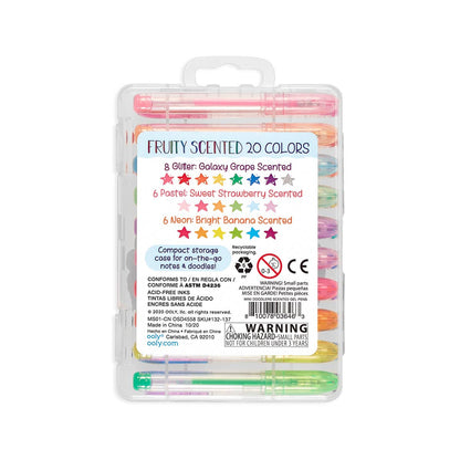 Mini Doodlers: Fruity Scented Gel Pens (Set of 20)