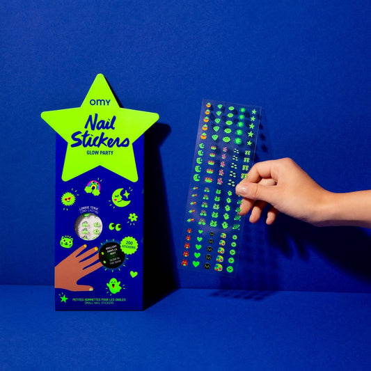 NAIL STICKERS - GLOW IN THE DARK