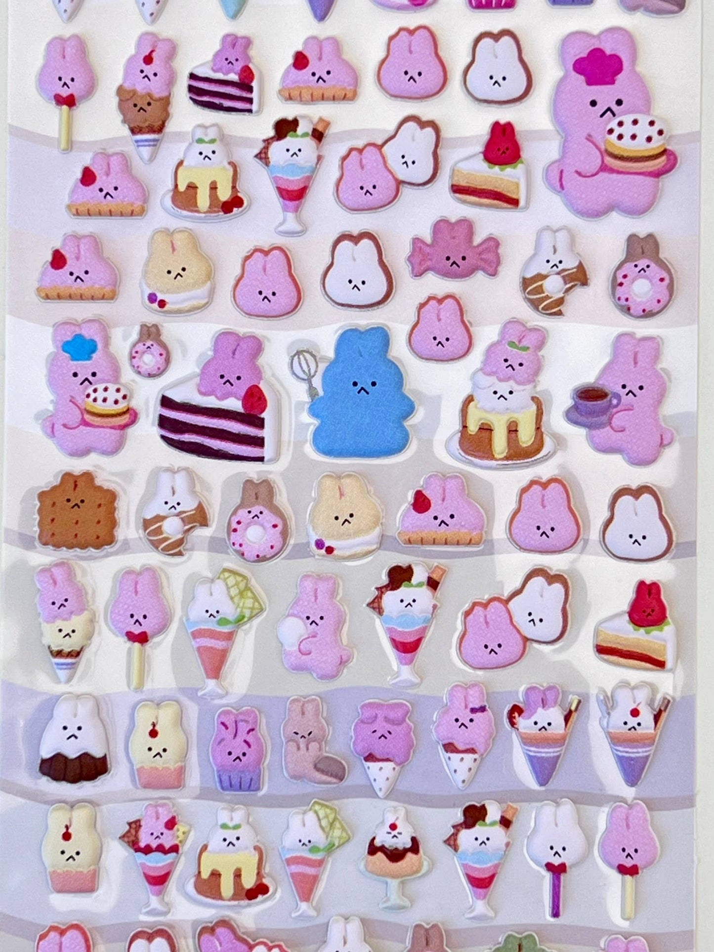 Tiny Animal Puffy Assorted Stickers